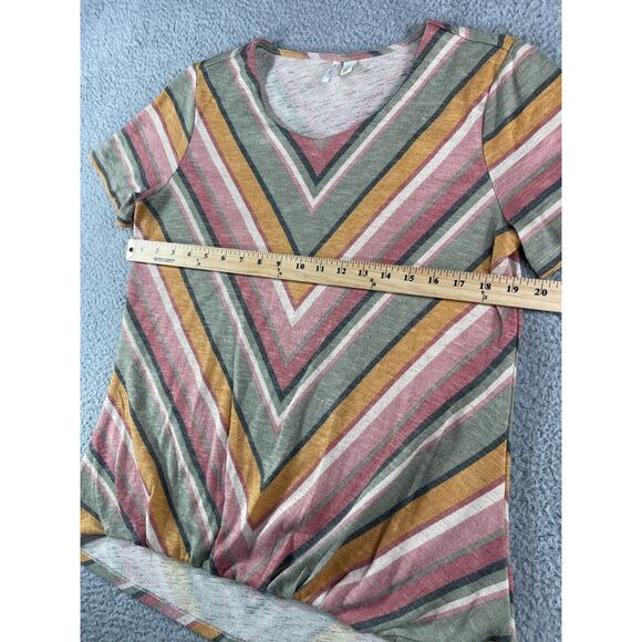 C Est 1946 Sweater Womens Medium Multicolor Geometric Short Sleeve Round Neck - Picture 7 of 11